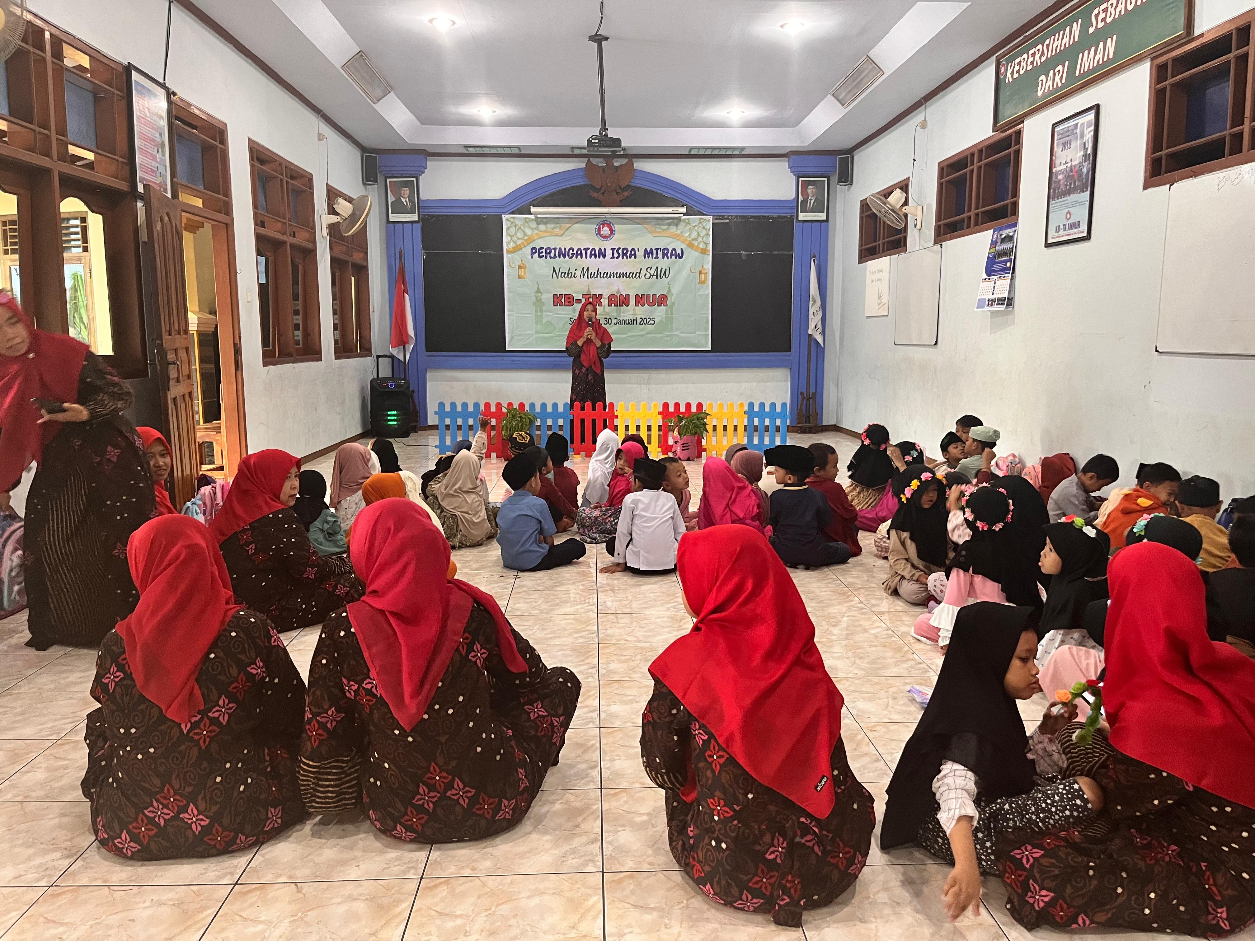 Keceriaan Isra Mi'raj di KB-TK AN NUR